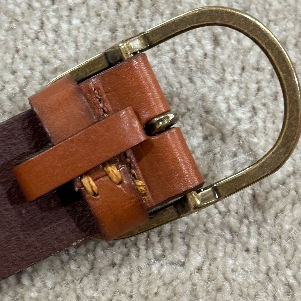 Anthropogie Mens Leather Oval Belt - Picture 10 of 10